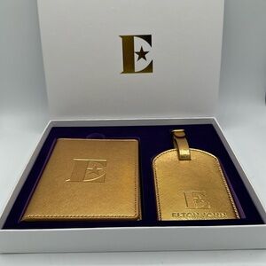 Elton John farewell tour passport holder and luggage tag